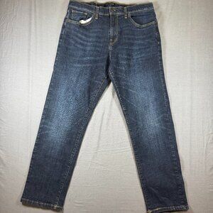 NWOT Lucky Brand 221 Jeans Mens 34x30 Blue Denim Straight Stretch Dark